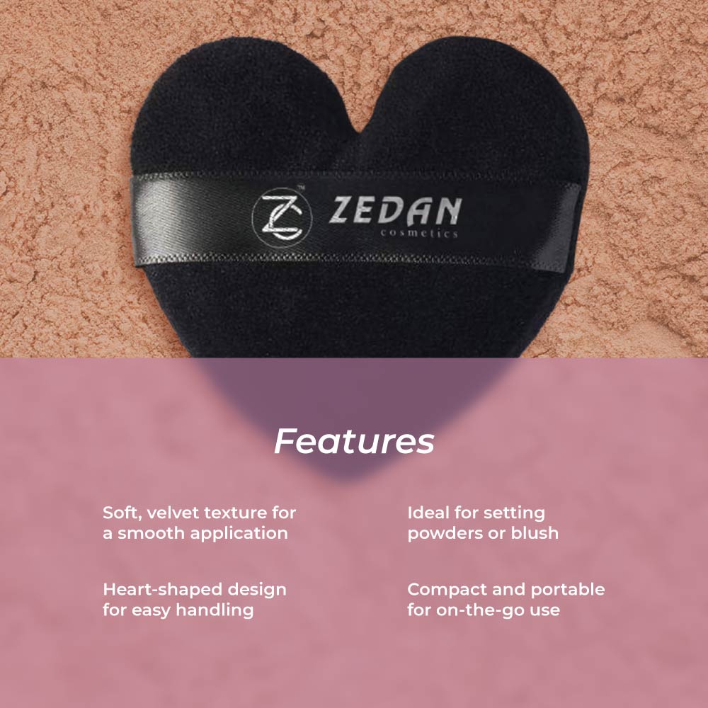 Heart Shaped Powder Puff